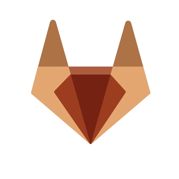 Fox Hoofd Ontwerp Afbeelding — Stockvector