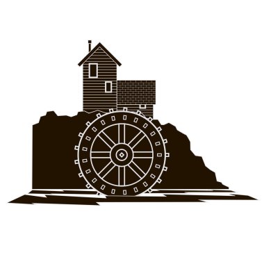 Su değirmeni Nehri yan görünüm.