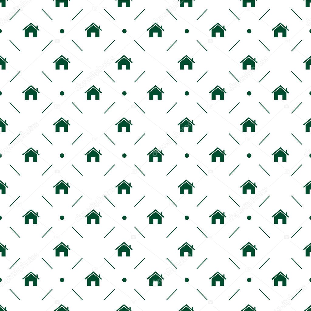 House pattern graphic design