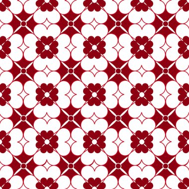 Yıldız, çiçek, kalp şekli desen