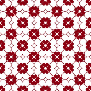 Yıldız, çiçek, kalp şekli desen