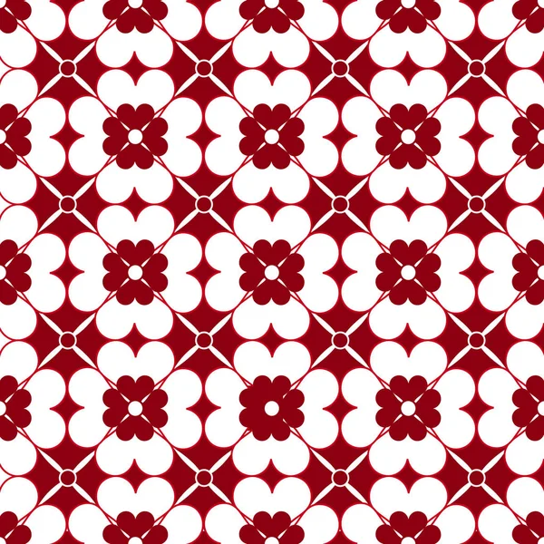 Étoile Fleur Motif Forme Coeur — Image vectorielle