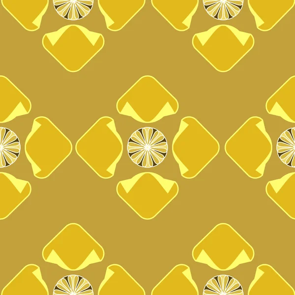 Cercle, fleur, motif diamant — Image vectorielle