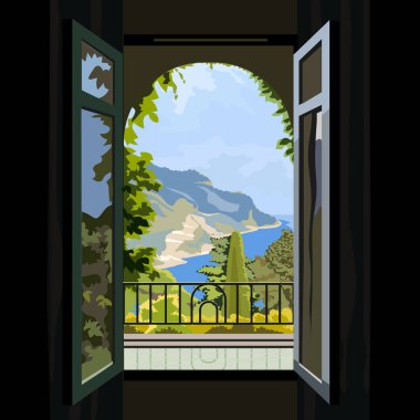 Okyanus Villa pencere görünümü