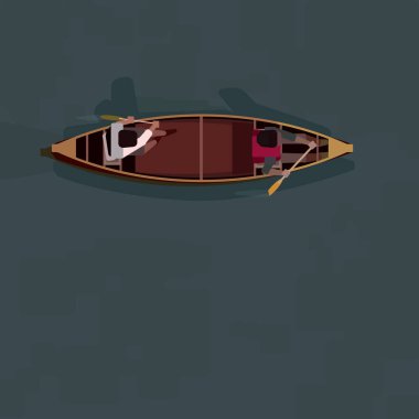 2 kişi bir kano kürek