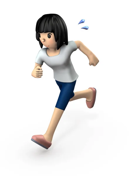 Молодая женщина в спортивной одежде. Ей нравится бегать за исцелением. — стоковое фото