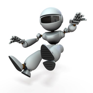 Sürprizler ve geri hamle bir yapay zeka robotu. 