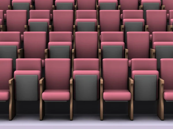 The seats were restricted to half for the purpose of infection control. 3D rendering.