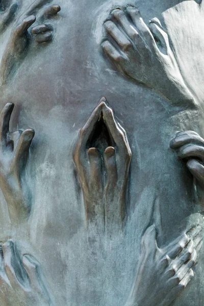 Hands Earth Angel Skulptur Der Künstlerin Edith Breckwoldt Denkmal Der — Stockfoto