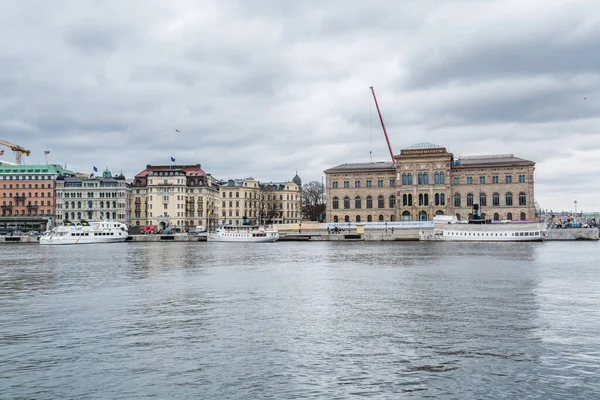 Museu Nacional Belas Artes Estocolmo Suécia Localizado Península Blasieholmen Centro — Fotografia de Stock