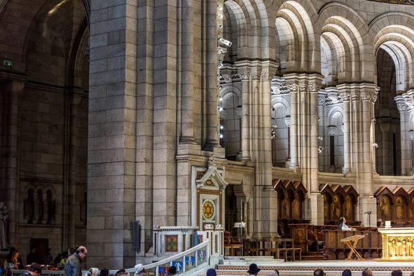 Innvendig Syn Basilica Sacre Coeur Designet Paul Abadie 1914 Romersk – stockfoto