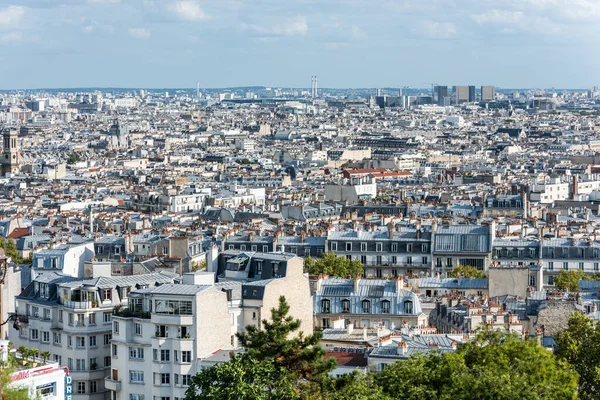 Aerial View Old Town Paris View Basilica Sacred Heart Paris — Stock Photo, Image