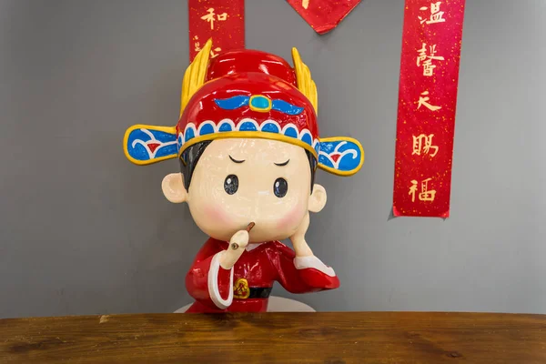 Tradiční Čínský Porcelánový Karton Mladého Učence — Stock fotografie