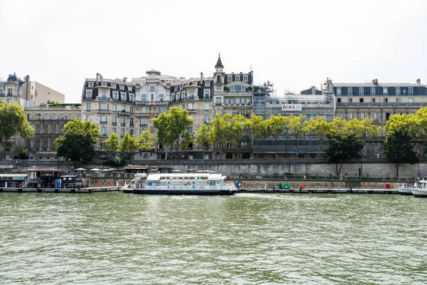 Beaux Bâtiments Historiques Bord Seine Paris France — Photo