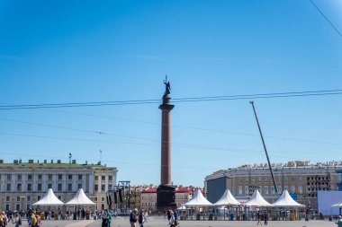 Rusya 'nın Napolyon' un Fransa 'daki zaferinin anısına Rusya' nın St. Petersburg, Rusya 'daki zaferi anısına İmparator I. Çar Alexander' ın Zaferi..