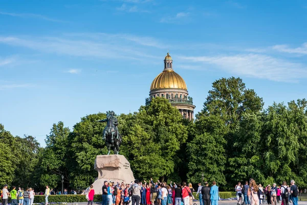 Saint Isaacs Katedrális Vagy Isaakievskiy Sobor Orosz Építészet Egyik Legfontosabb — Stock Fotó