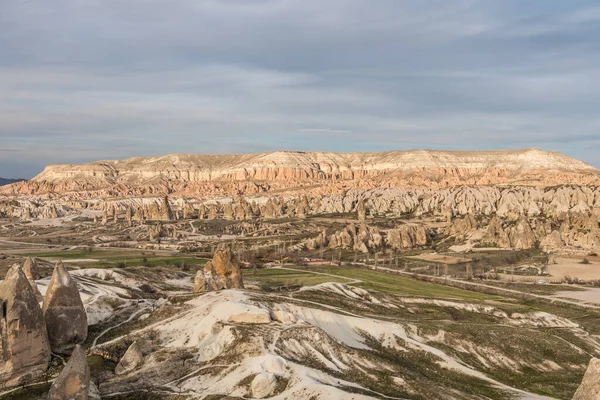 Red Valley and Rose Valley of Goreme of Nevsehir in Cappadocia, Turkey. Red Valley and Rose Valley Cappadocia get their name from the pinkish red-coloured rock
