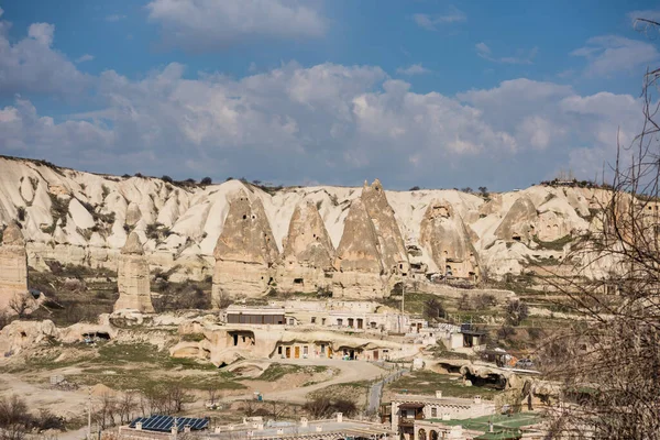 Cave hotel built in rock formation in national park Goreme,Cappadocia, Turkey. Cave hotel built in volcanic rock formation in national park Goreme