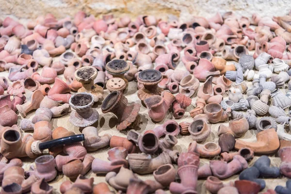 Ollas Frascos Cerámica Tradicional Turca Museo Cerámica Subterránea Situado Avanos — Foto de Stock