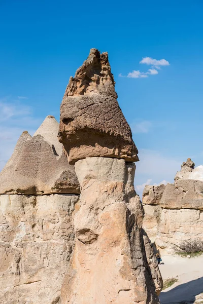 Chimeneas Hadas Pasabag Velley Monks Valley Con Pilares Tierra Muy —  Fotos de Stock