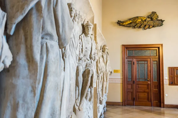 Bas Relief Peretele Din Interiorul Catedralei Din Berlin Parohia Supremă — Fotografie, imagine de stoc