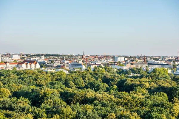 Panoramiczny Widok Berlin Widok Szczytu Berlińskiej Kolumny Zwycięstwa Tiergarten Berlin — Zdjęcie stockowe