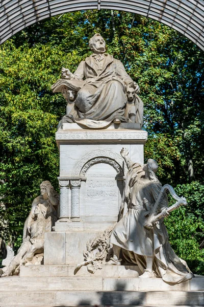 Statue Richard Wagner Denkmal Great German Composer Dramatist Director Tiergarten — Stock Photo, Image