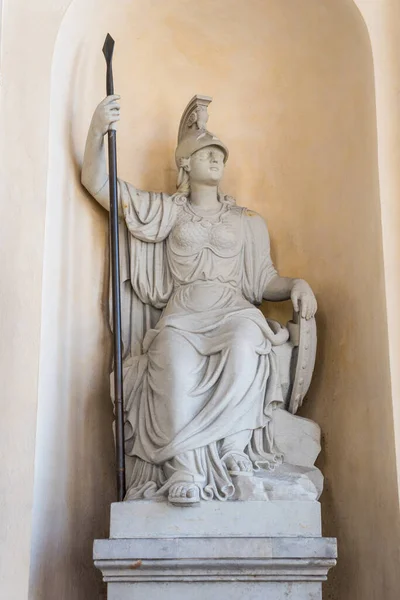 Minerva Statuen Brandenburgporten Neoklassisk Monument Fra 1700 Tallet Berlin – stockfoto