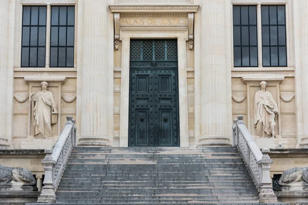 The Palais de Justice, formerly the Palais de la Cite, is located on the Boulevard du Palais in the Ile de la Cite in central Paris, France.