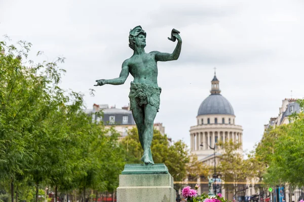 Sculpture Acteur Grec Dans Jardin Luxembourg Paris France — Photo