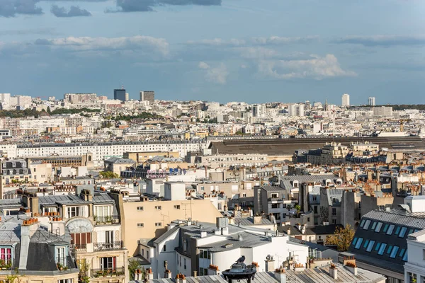 Вид Воздуха Старый Город Парижа Вид Базилики Святого Сердца Парижа — стоковое фото