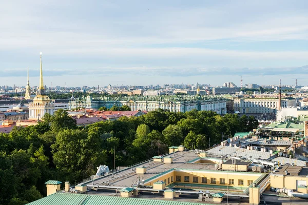 Paisaje Urbano Del Casco Antiguo San Petersburgo Vista Aérea Desde — Foto de Stock
