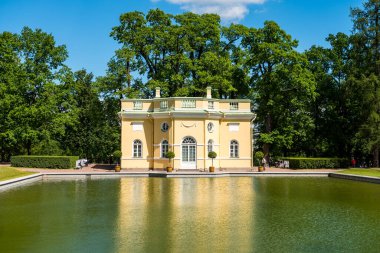 Catherine Sarayı 'nın içindeki tarihi binalar, bir Rococo sarayı, Rus Çarlar' ın yazlık evi. St. Petersburg, Rusya