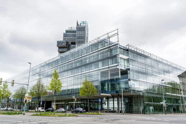 Vue Sur Rue Avec Des Bâtiments Modernes Centre Ville Hanovre — Photo