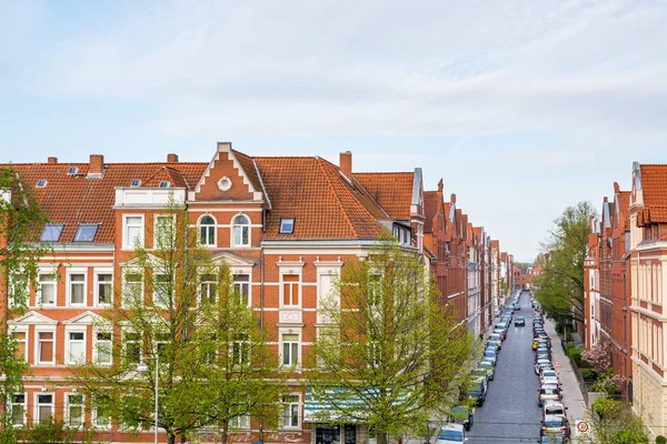 Vista Rua Com Edifícios Modernos Centro Hannover Alemanha — Fotografia de Stock