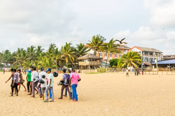 Resorts Restaurantes Playa Negombo Sri Lanka Días Festivos Del Día — Foto de Stock