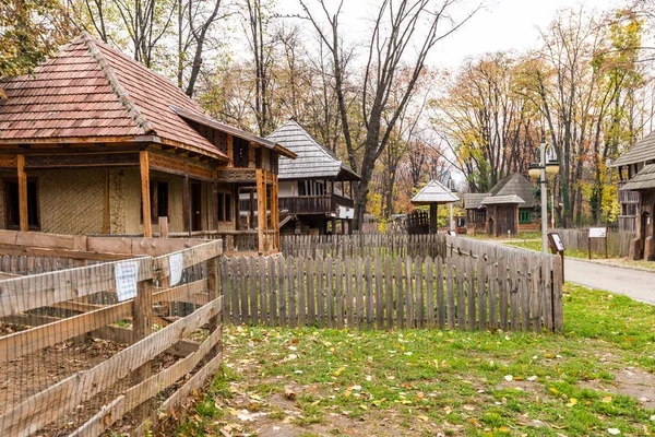 Authentieke Boerderijen Huizen Uit Heel Roemenië Dimitrie Gusti National Village — Stockfoto