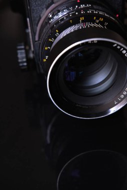 retro kamera ve lens diyafram