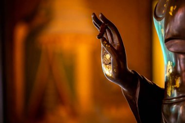 Buda 'nın eli gösteride farklı parmaklarla çeşitli jestlerle gösterildi.