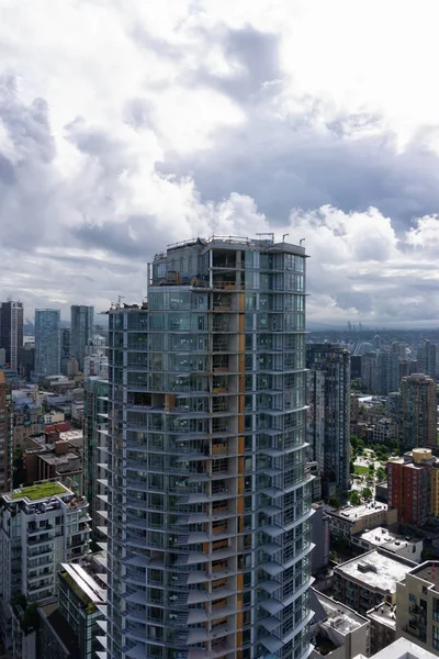 Vancouver British Columbia Kanada Maj 2018 Flygfoto Över Nybyggnation Downtown — Stockfoto