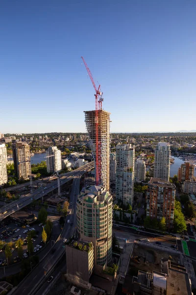 Vancouver British Columbia Canada Mai 2018 Luftaufnahme Des Neubaus Der — Stockfoto