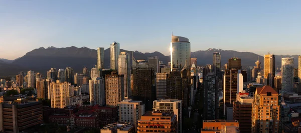 Vancouver Columbia Británica Canadá Mayo 2018 Panorama Aéreo Hermosa Ciudad — Foto de Stock