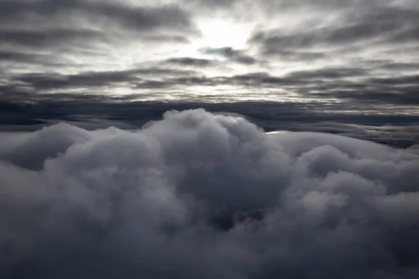 Bulutlar Hava Doğa Manzarası Vancouver British Columbia Kanada Kuzeyindeki Alınan — Stok fotoğraf