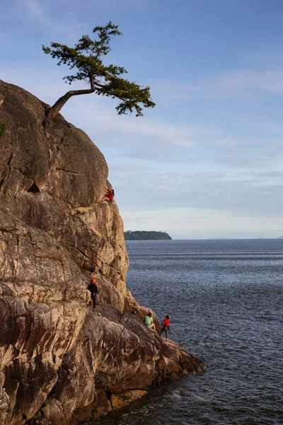 West Vancouver British Columbia Kanada Mai 2018 Menschen Klettern Freien — Stockfoto