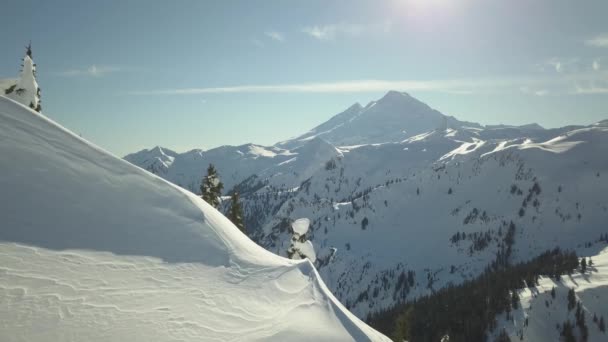 Splendido Drammatico Tramonto Aspro Paesaggio Canadese Preso Vicino Squamish Nord — Video Stock