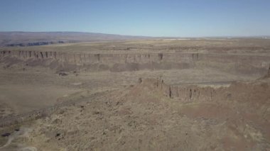 Fransız Coulee Vantage, Washington, Amerika Birleşik Devletleri için hava görünümünü. Kaya tırmanışı için popüler bir yer.