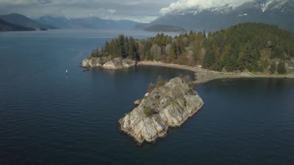 Letecký Pohled Krásné Kanadské Krajiny Během Živé Slunečného Dne Přijata — Stock video