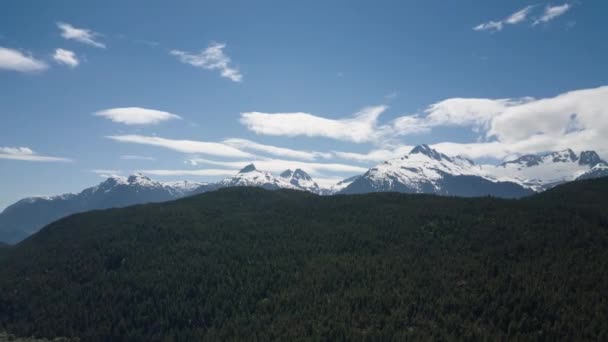 Timelapse Film Över Bergen Och Sjön British Columbia Kanada — Stockvideo