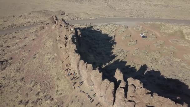 Aerial View Frenchman Coulee Vantage Washington United States America Popular — Stock Video