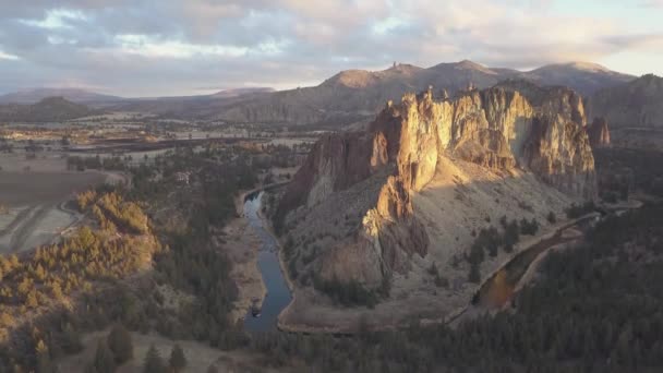 Widok Lotu Ptaka Coulee Francuz Vantage Washington Stany Zjednoczone Ameryki — Wideo stockowe